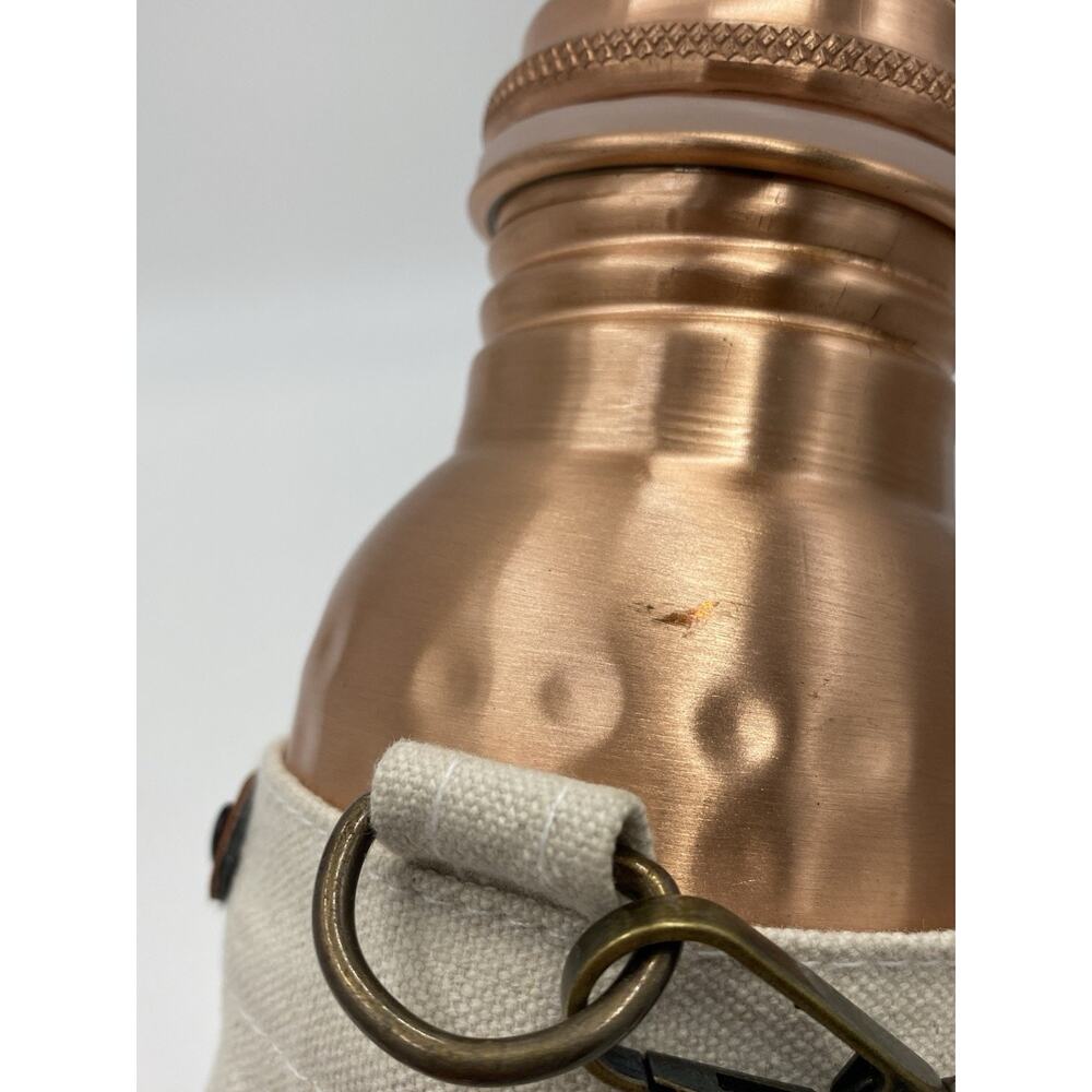 CLEO HOME Copper Water Bottle Ayurvedic Canvas Carrying Bag Holder Set Box - Picture 4 of 9